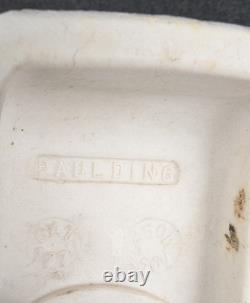 Pair J. I. Paulding White Porcelain Sconces, 1930's-1950's Art Deco/MCM, Restored