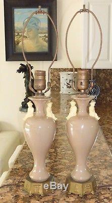 Pair Of 1930's Art Deco Davart N. Y. New York Table Lamps