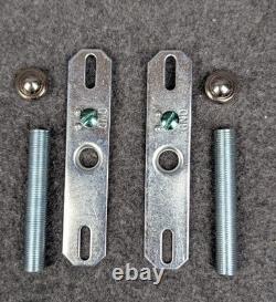 Pair PORCELIER Art Deco, White Porcelain Bath Sconces & Glass Shades, Restored