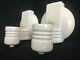 Pair Vintage Art Deco White Porcelain Wall Sconce Light Fixtures Free Shipping