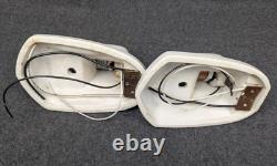 Pair White Porcelain Sconces by Paulding, 1930's-1950's Art Deco/MCM, Restored