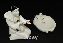 Pair of German Art Deco Porcelain Statues 5.5 inches