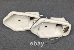Pair of PORCELIER White Porcelain Sconces, Art Deco, New Rotary Sockets & Wiring