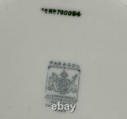 ParagonPink Hydrangea Trio Cup Side Plate SaucerGold GiltPorcelainG870c1933