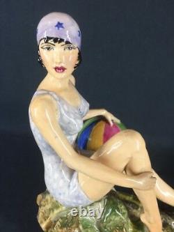 Peggy Davies Art Deco Figurine Original Colourway (ref Y042)