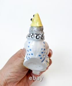 Pierrette Dish Lady Woman Pierrot Clown Figurine Porcelain Art Deco Vtg Germany