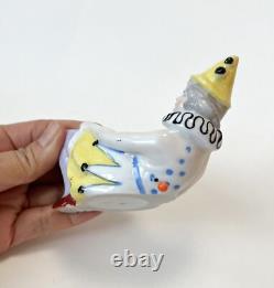 Pierrette Dish Lady Woman Pierrot Clown Figurine Porcelain Art Deco Vtg Germany