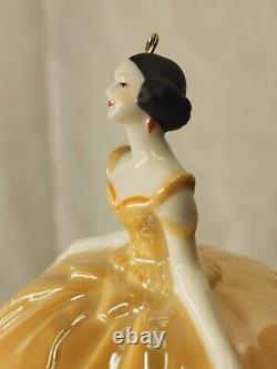 Porcelain Art Deco Figural Flapper Dresser Box/Vanity Box powder puff ornaments
