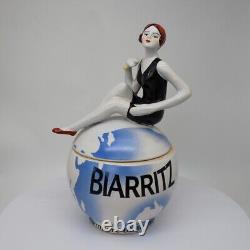 Porcelain Art Deco-German Style Art Nouveau Style Sexy Bathing Beauty Biarritz F