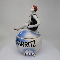 Porcelain Art Deco-German Style Art Nouveau Style Sexy Bathing Beauty Biarritz F