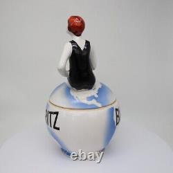 Porcelain Art Deco-German Style Art Nouveau Style Sexy Bathing Beauty Biarritz F