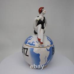 Porcelain Art Deco-German Style Art Nouveau Style Sexy Bathing Beauty Biarritz F