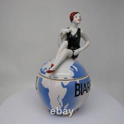 Porcelain Art Deco-German Style Art Nouveau Style Sexy Bathing Beauty Biarritz F