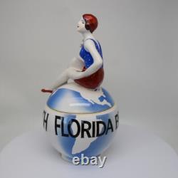 Porcelain Art Deco-German Style Art Nouveau Style Sexy Bathing Beauty Florida Be