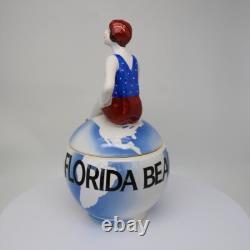Porcelain Art Deco-German Style Art Nouveau Style Sexy Bathing Beauty Florida Be