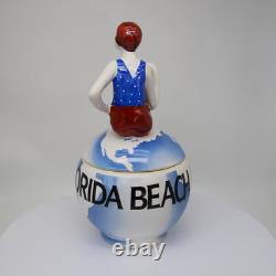 Porcelain Art Deco-German Style Art Nouveau Style Sexy Bathing Beauty Florida Be