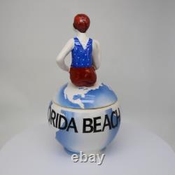 Porcelain Art Deco-German Style Art Nouveau Style Sexy Bathing Beauty Florida Be