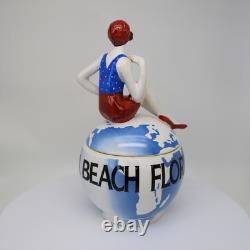 Porcelain Art Deco-German Style Art Nouveau Style Sexy Bathing Beauty Florida Be
