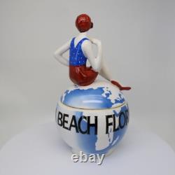 Porcelain Art Deco-German Style Art Nouveau Style Sexy Bathing Beauty Florida Be