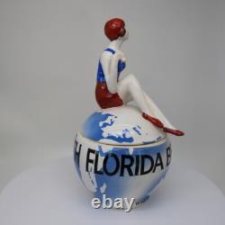 Porcelain Art Deco-German Style Art Nouveau Style Sexy Bathing Beauty Florida Be