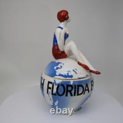 Porcelain Art Deco-German Style Art Nouveau Style Sexy Bathing Beauty Florida Be