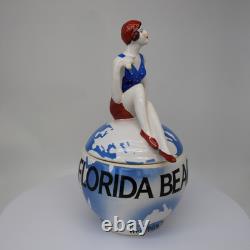 Porcelain Art Deco-German Style Art Nouveau Style Sexy Bathing Beauty Florida Be