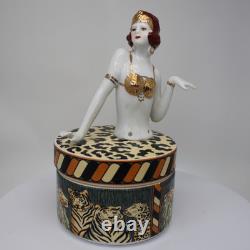 Porcelain Art Deco-German Style Art Nouveau Style Sexy Bathing Beauty Mata Hari