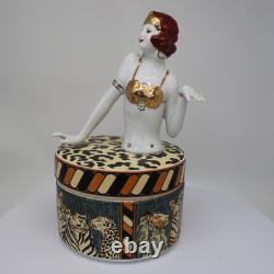 Porcelain Art Deco-German Style Art Nouveau Style Sexy Bathing Beauty Mata Hari