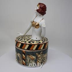 Porcelain Art Deco-German Style Art Nouveau Style Sexy Bathing Beauty Mata Hari