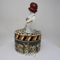 Porcelain Art Deco-German Style Art Nouveau Style Sexy Bathing Beauty Mata Hari