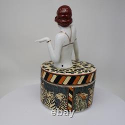 Porcelain Art Deco-German Style Art Nouveau Style Sexy Bathing Beauty Mata Hari