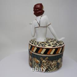 Porcelain Art Deco-German Style Art Nouveau Style Sexy Bathing Beauty Mata Hari