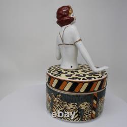 Porcelain Art Deco-German Style Art Nouveau Style Sexy Bathing Beauty Mata Hari
