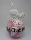 Porcelain Art Deco Style Art Nouveau Style Wildlife Cat Powder Box Figurine Jewe