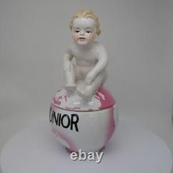 Porcelain Art Deco Style Art Nouveau Style baby Figurine Figurine Jewelry Box