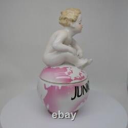 Porcelain Art Deco Style Art Nouveau Style baby Figurine Figurine Jewelry Box