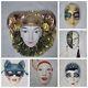 Porcelain & Ceramic Art Deco Face Wall Masks Hand Painted (10 Total)