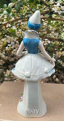 Porcelain Figurine Girl Ornament Made In Germany Vintage Art Deco