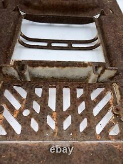 Porcelain Original Wall Heater Cover VTG Art Deco 1920s Ivory 22T X 15W, 13lbs