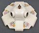 Porcelain Porcelier 3-bulb Ceiling Light, Rewired & Restored, Art Deco & Mcm