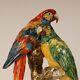 Porcelain Parrot Art Deco Italian Ceramic Bird Figure Animal Figurine 1930