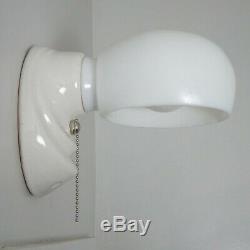 Porcelain Pull Chain Equipped Wall Sconce Light Fixture