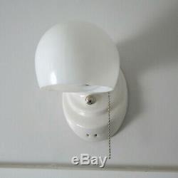 Porcelain Pull Chain Equipped Wall Sconce Light Fixture