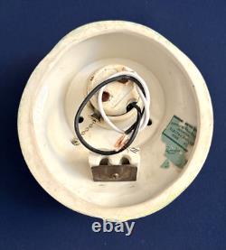 Porcelier Antique Porcelain Sconce Light Fixture Vintage Ceramic Art Deco Silver