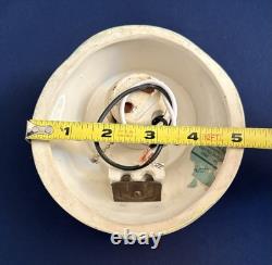 Porcelier Antique Porcelain Sconce Light Fixture Vintage Ceramic Art Deco Silver