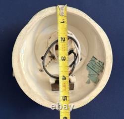 Porcelier Antique Porcelain Sconce Light Fixture Vintage Ceramic Art Deco Silver