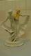 Rare 1913 Gorgeous Antique Art Deco Porcelain 2 Dancing Ladies Figurine, Signed