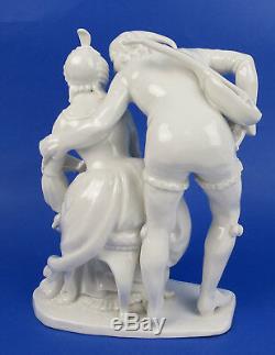 RARE Arthur Storch Volkstedt Porcelain Columbine & Harlequin Figurine German