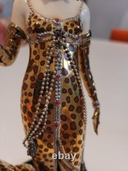 RARE Erté Ocelot Figurine Franklin Mint Excellent Cond Art Deco 9