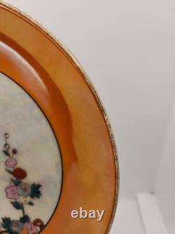 RARE Vintage Noritake Porcelain Art Deco Luster Ware Man Checkered Cape Plate